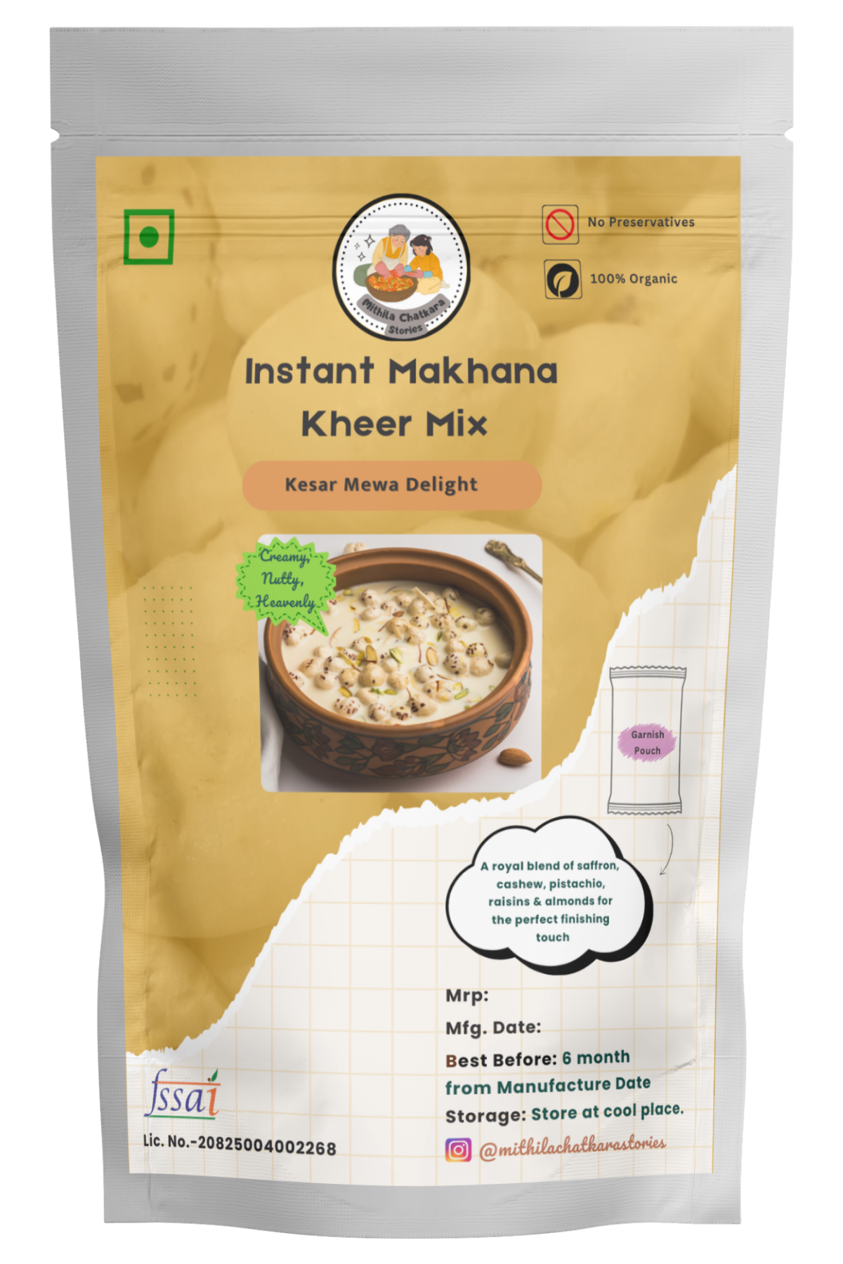 Instant Makhana Kheer mix
